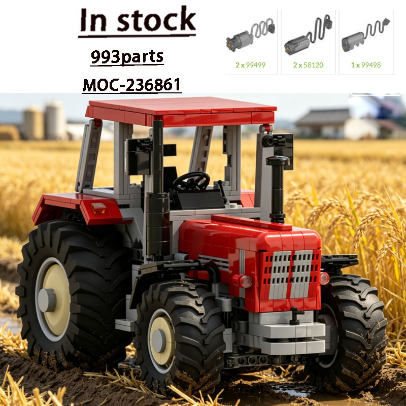Farming Agriculture Model - Bloques de Construcción Modelo MOC-236861, Tractor