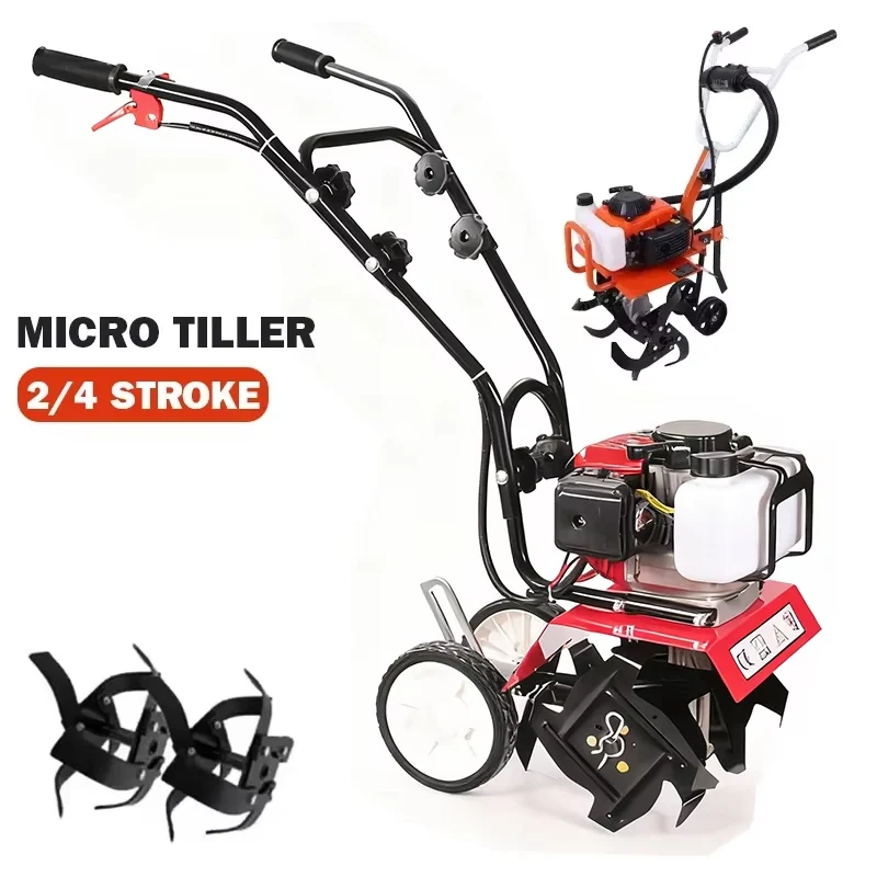 Farming Equipment For Agriculture - Mini cultivador a gasolina, motocultor eléctrico