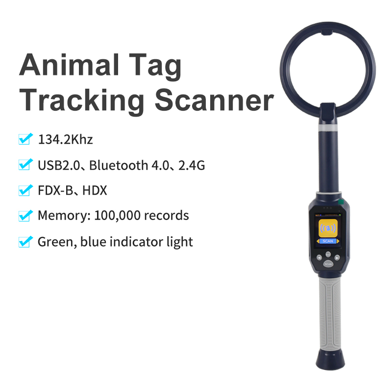 Livestock Ear Tag - Lector RFID de Largo Alcance 134.2khz