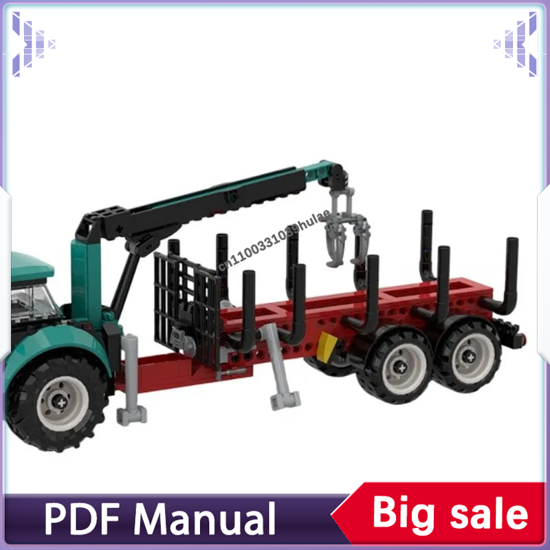 Farming Agriculture Model - Set de Construcción MOC de Tractor