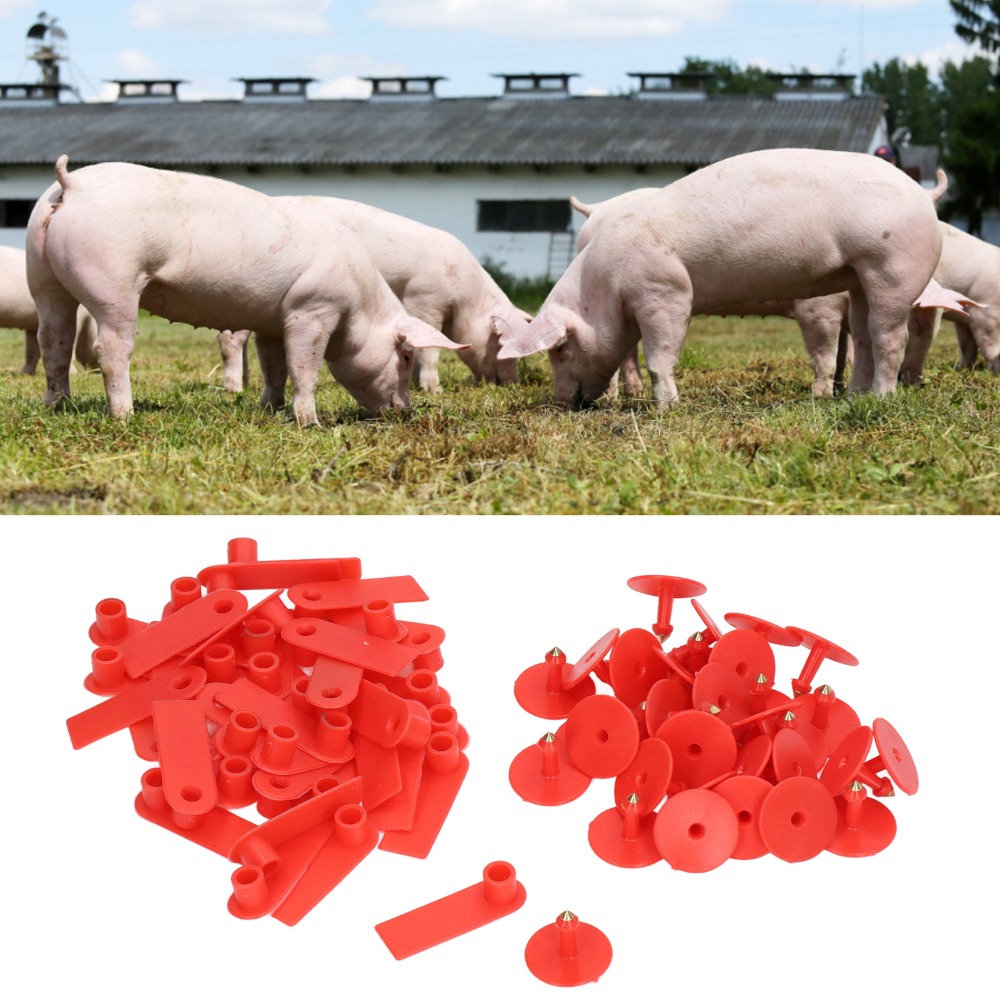 Livestock Ear Tag - 100 Etiquetas de Oreja para Ganado,