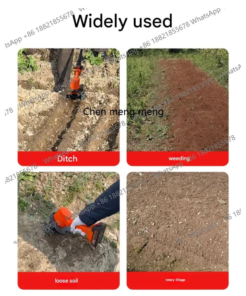 Soil Tilling Cultivator - Nuevo cultivador y rastrillo eléctrico 2