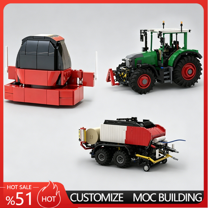 Farming Agriculture Model - Nuevo Tractor Agrícola Verde con Remolque