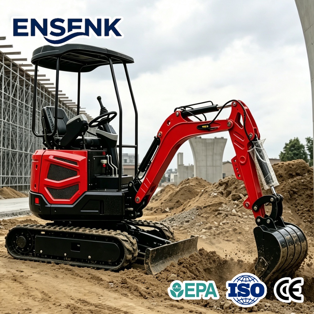 Miniexcavadora Diésel de 1.7 T - Farming Tools For Agriculture reseña y precio
