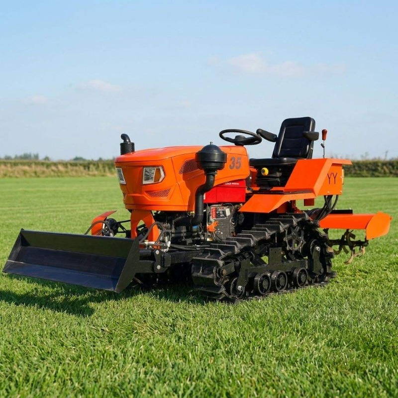 Tractor de orugas 4x4 con roto - Farming Equipment For Agriculture reseña y precio